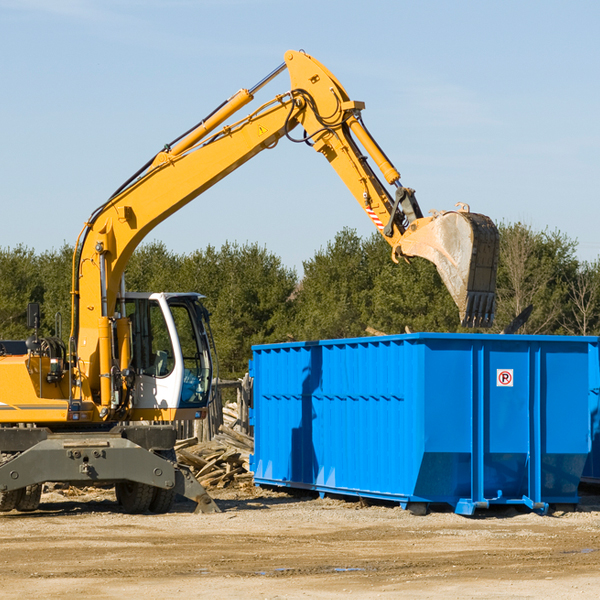 are there any restrictions on where a residential dumpster can be placed in Camden Wyoming DE